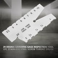 thumbnail image 2 of 1pc Stainless Steel Screw Thread Gauge 29 Degree Grinding Gage Inspection Tool, 2 of 12