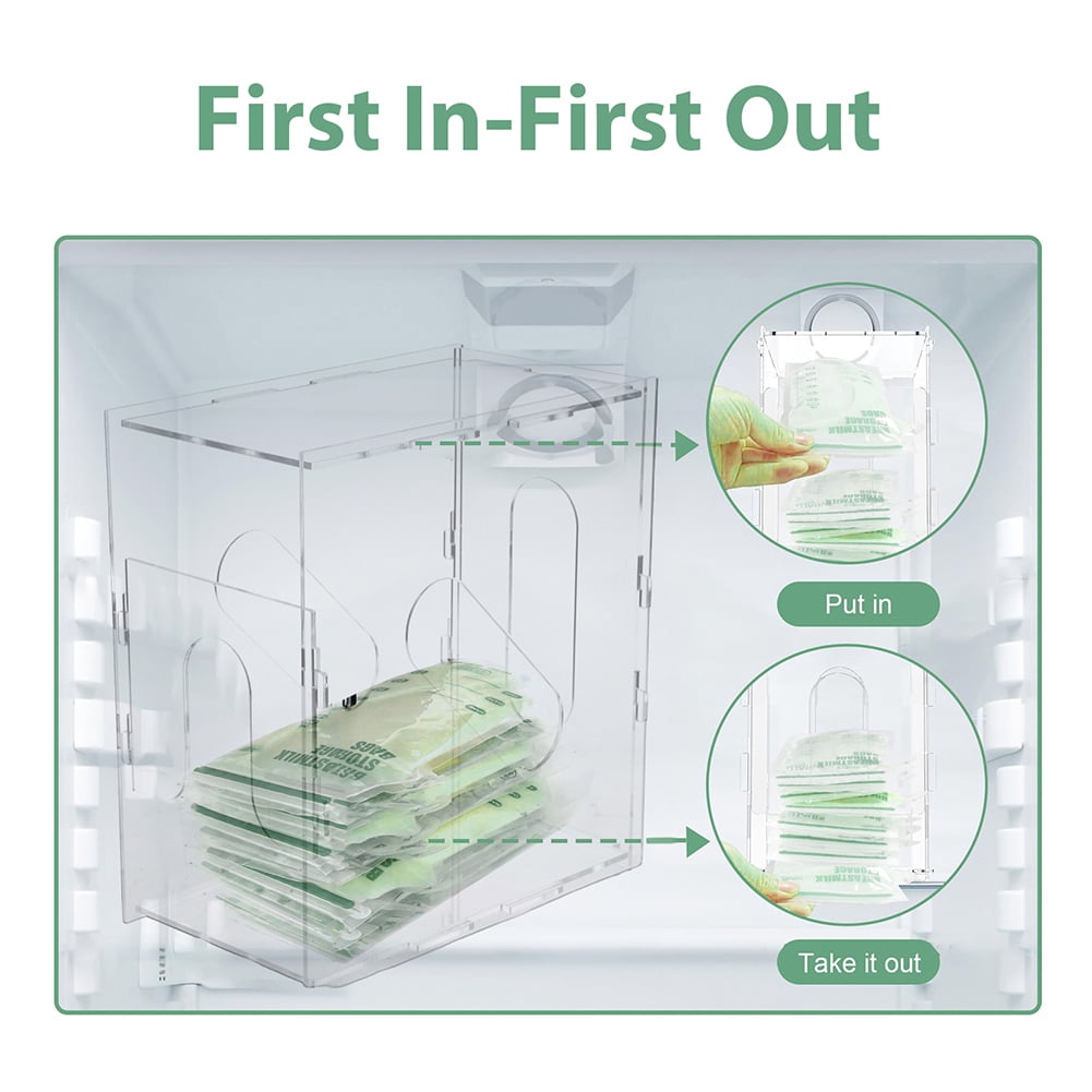 Breast Milk Organizer Transparent Breast Milk Bag Storage Box Plastic Breast Milk Bag Container Frozen Baby Milk Stor...