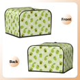 thumbnail image 2 of KLL Avocado With Leaf And Flower Print 4 Slice Toaster Dust Covers Kitchen Small Appliance Cover with 2 Pockets,Can hold Jam Spreader Knife & Toaster Tongs (12.4 x 10.6 x 8.2), 2 of 6