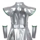 thumbnail image 3 of Vestido de cuello redondo y manga corta para niña, vestido de extraterrestre, vestido de chica espacial, vestido de baile metálico, diadema, vestidos de astronauta espacial, disfraz de carnaval, vesti, 3 of 4