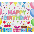thumbnail image 4 of Colorful and Festive Happy Birthday Banner with Balloons Cakes Gifts and Stars Background Party Supplies for Birthday Party Decoration Photography Props Backdrop Decorations, 4 of 7