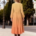 thumbnail image 6 of FDDMis Winter Dresses Black Long Sleeve Dress Party Dress Fall Maxi Dress Girls Dresses Size 14-16 Black Tie Dress 1 Year Old Girl Clothes, Orange 4-5 Years, 6 of 7