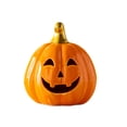 thumbnail image 2 of Halloween Ceramic Pumpkin Jack O Lantern LED Night Light Glowing Tabletop Decor for Fall Thanksgiving and Party Ornaments, 2 of 7