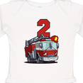 thumbnail image 4 of Inktastic 2nd Birthday Fire Truck Boys or Girls Long Sleeve Baby Bodysuit, 4 of 5