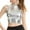 Silver, variant on Womens T Shirts Women's wrap-around patent leather solid color tube top shirt performance tops,Silver L