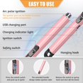 thumbnail image 3 of 2 Pack Electric Candle Lighters, Windproof Flameless & Double Safety Lock Design, USB Rechargeable Lighter with Extended Handle, Suitable for Candles, BBQ, Camping, Gas Stove, Festivals Gift (Pink), 3 of 7