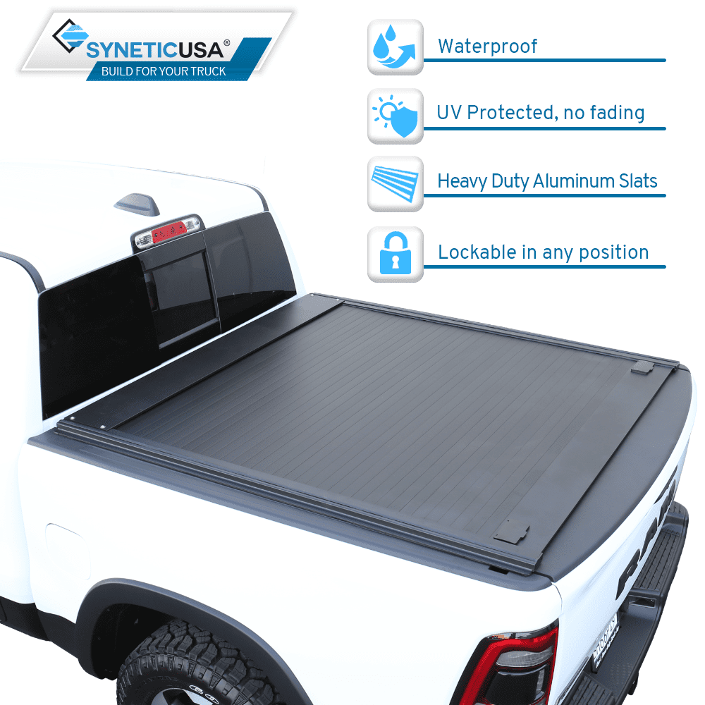 Fleetside 5.7 ft Bed Without Rambox YITAMOTOR Soft Quad Fold Truck Bed Tonneau Cover Compatible with 2019-2021 Dodge Ram 1500 New Body Style 