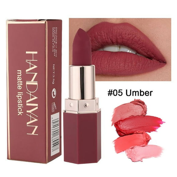 TopLLC Ladies Makeup Hydrating Long Lasting Matte Lip No Sticking Gloss Lipstick The Lipstick