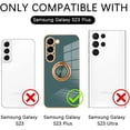 thumbnail image 6 of for Samsung Galaxy S23 Plus 5G Case Blue Plating Mental Ring Kickstand Luxury Case Soft TPU Shockproof Back Electroplate Cover Galaxy S23 Plus 5G Case for Girls Women, 6 of 12