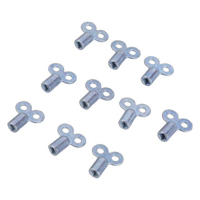 10pcs Practical Radiators Vent Key Set Designs for Smooth Ventilation and High Performances In Various Environment