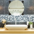 thumbnail image 2 of Prestige Regal Collection Round Frameless Rail Mounted Mirror - Matte Gray, 2 of 2