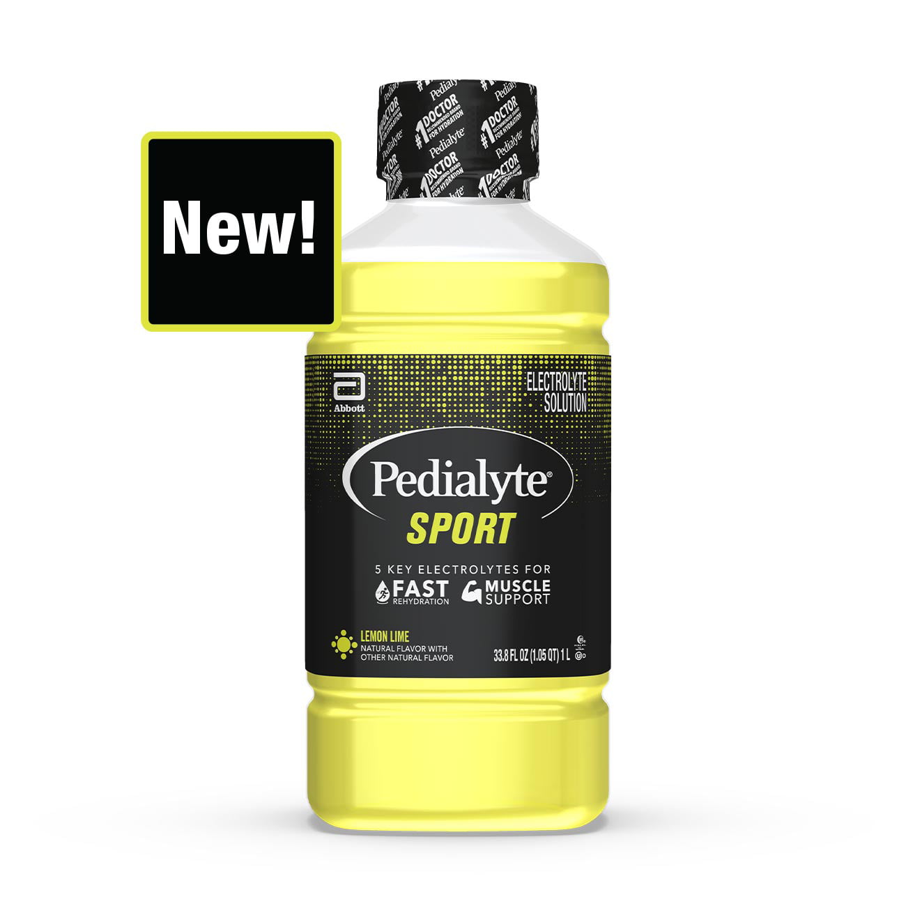 Pedialyte Sport Electrolyte Drink, Fast Hydration with 5 Key