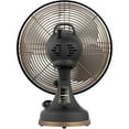 thumbnail image 3 of Vornado Silver Swan Alchemy 3-Speed Vintage Oscillating Table Fan, Room Decor, Gunmetal, 3 of 5