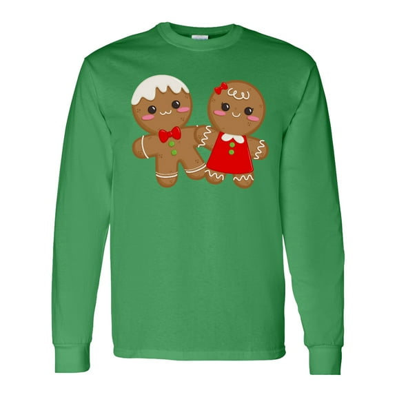 Inktastic Gingerbread Couple Long Sleeve T-Shirt