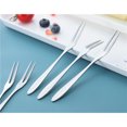 thumbnail image 3 of 5 pcs Delicate Useful Stainless Steel Fruit Fork Cake Fork Exquisite Fork for Children Use (Pointed Tail Fork), 3 of 8