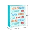 thumbnail image 3 of American Greetings 12.75" Large Light Blue Gift Bag, YAY Horray (1-Count), 3 of 4