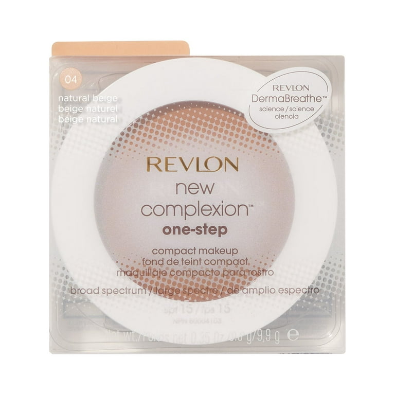 レブロン ワンステップ コンパクト メイクアップ 04 ナチュラル ベージュ Revlon Foundation for Oily Face, New Complexion One-Step