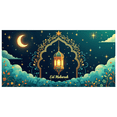 thumbnail image 2 of LUUFILx Eid Mubarak Banner Ramadan Mubarak Backdrop Moon Stars Lantern Decorations Party Supplies Festival Celebrations Home Decor Event Decoration Photography Props, 2 of 8