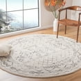 thumbnail image 2 of SAFAVIEH Tulum Ronald Oriental Area Rug, Ivory/Grey, 6'7" x 6'7" Round, 2 of 8