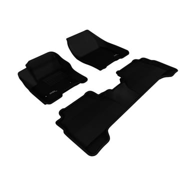 3D MAXpider Custom Fit Kagu Floor Mat (Black) for 2013-2018 Ford C-MAX/Escape - 1ST Row 2ND Row