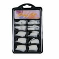 thumbnail image 1 of Shengyu 100pcs French Plastic Fake Fingernails Solid Color Full Half Cover Fake False Nail Art Tips Accessory, 1 of 1