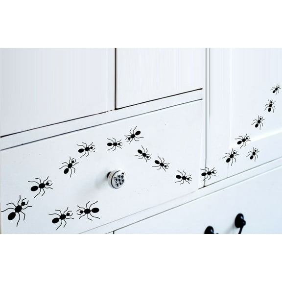 Ants Crawling Lot 15 ~ WALL or Window DECAL 2" X 2" each Qty 15 on sheet