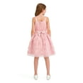 thumbnail image 3 of Kensie Girl Velvet Glitter Rosette Tank Dress, Sizes 4-16, 3 of 4
