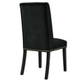 thumbnail image 5 of Modway Baron Performance Velvet Dining Chairs - Set of 2 in Black, 5 of 9