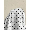 thumbnail image 6 of Women's French Elegant Vacation Vintage Polka Dot Print Halter Maxi Dress for Summer Beach, Dates, Street Style, 6 of 9