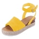thumbnail image 3 of Zapatos de playa informales para mujer sandalias con correa de hebilla de cuero PU calzado para exteriores para mujer, 3 of 6