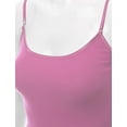 thumbnail image 5 of RT1002 Ladies Adjustable Spaghetti Strap Basic Long Cami Tank Top Orchid S, 5 of 5