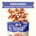 thumbnail image 6 of PAWUP Duck Wrapped Calcium Bone Dog Treats, Dog Bones Rawhide Free, Dog Teeth Cleaning Chews for All Dogs, 10.6oz, 6 of 9