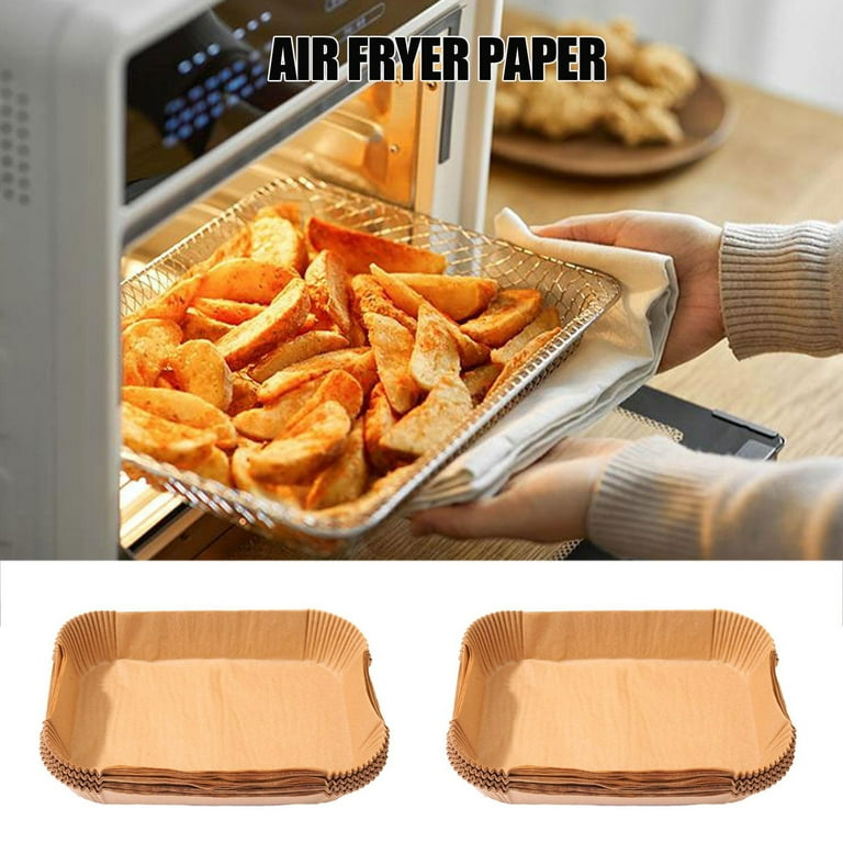 Air Fryer Paper Liners Disposable: 100pcs Oil Proof Parchment Sheets Round, Airfryer  Paper Basket Bowl Liner for Baking