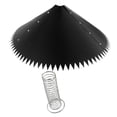 thumbnail image 3 of 3 Piezas Deflector Montado en Poste Cubierta de Protección Escudo Y Bafle para Aves Material de PVC Y Metal Duradero Adecuado para Patios Y Patios, 3 of 9