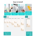thumbnail image 7 of Window Privacy Film,Orange Tropical Palm Tree UV Sun Blocking Window Tint Film Heat Control One Way Blackout Window Film,Summer Botanical Monstera Plants Non Adhesive Static Cling Sticker 23.6x59 In, 7 of 7