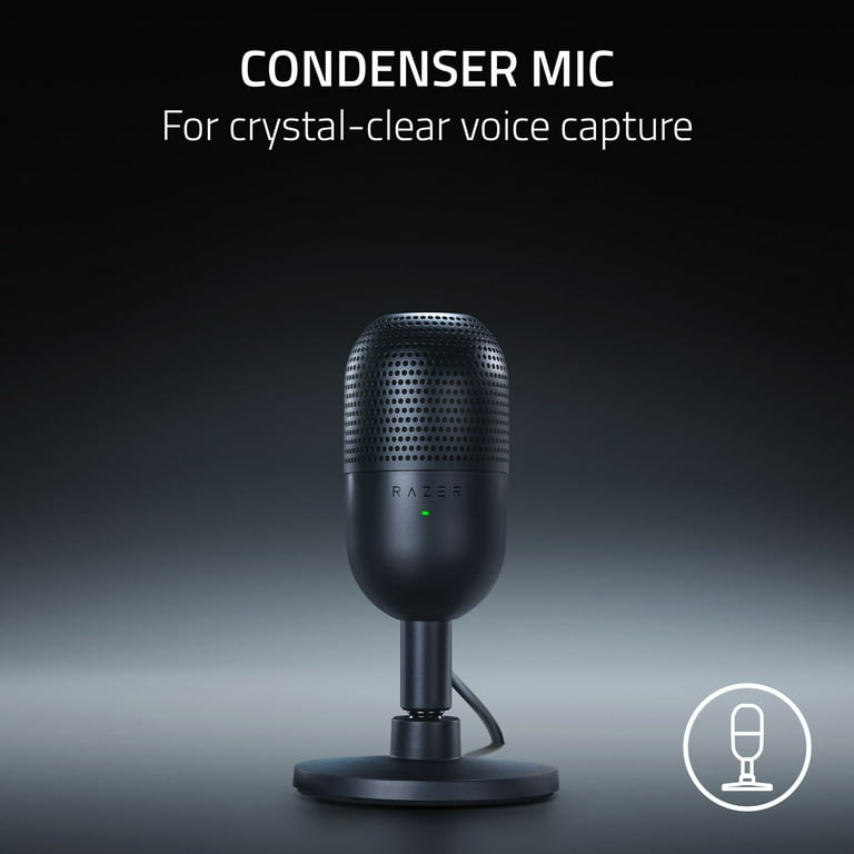 Razer, Seiren V3 Mini, Ultra-Compact USB Microphone, Tap to Mute