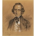 thumbnail image 3 of Nicolas Eustache Maurin 12x14 Black Modern Framed Museum Art Print Titled - Portrait of Fryderyk Chopin (1845), 3 of 5