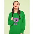 thumbnail image 2 of Hypnotic Toon Style Tv Sweatshirt Women -Image by Shutterstock, Female Medium, 2 of 4