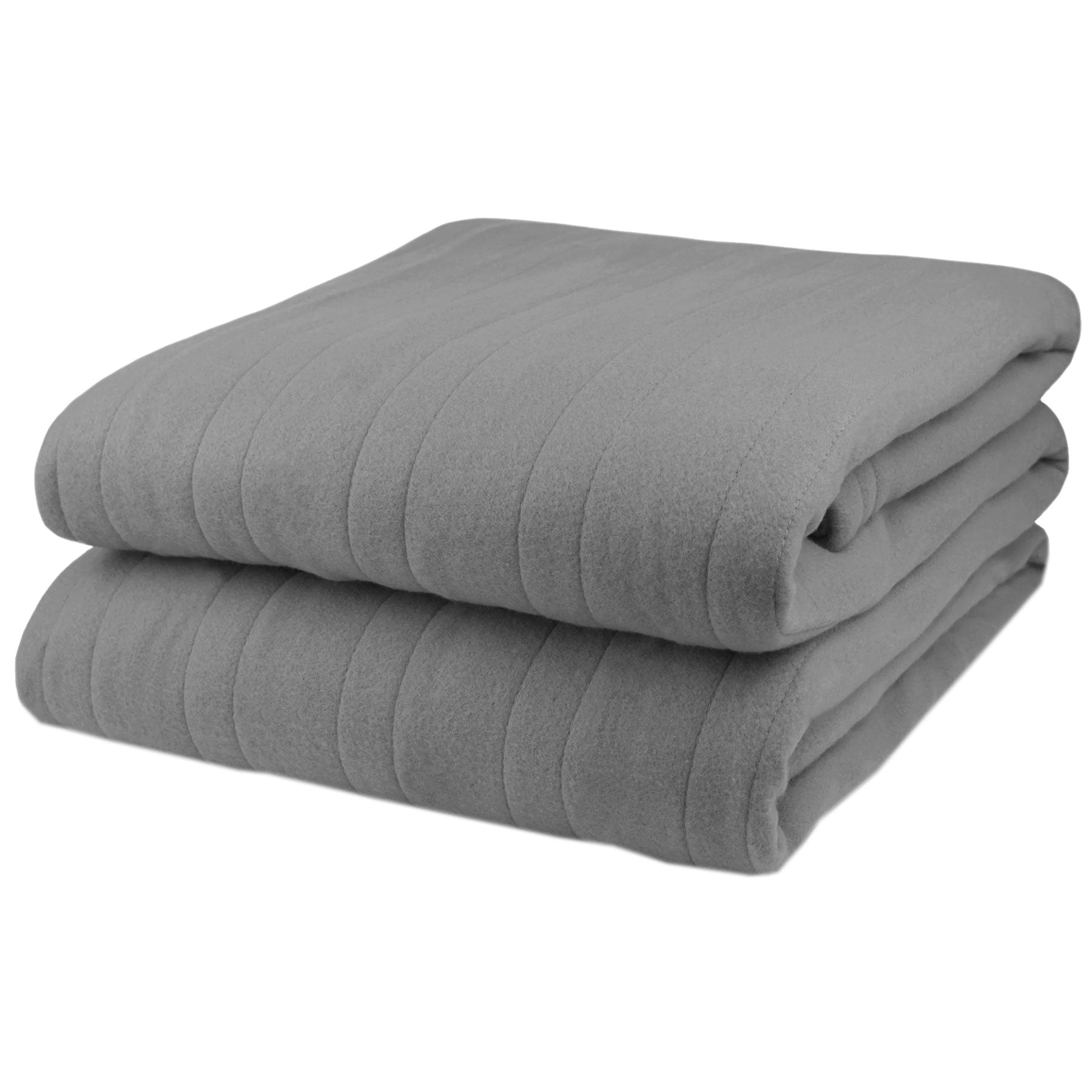 NEW Biddeford QUEEN Size Electric Heated Knit Fleece Blanket GRAY Soft Cozy Bed