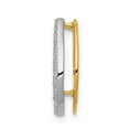 thumbnail image 2 of 14K Two-Tone Gold Charm Pendant Diamond Round & Rhodium 1 6Ct. Horseshoe Slide Chain, 2 of 4