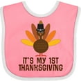 thumbnail image 3 of Inktastic My 1st Thanksgiving Turkey Boys or Girls Baby Bib, 3 of 4