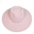 thumbnail image 2 of VERVE 8 Wide Brim Vegan Felt Rancher Hat - Women, Men, and Kids Fedora Style with Adjustable Inner Drawstring, 2 of 8