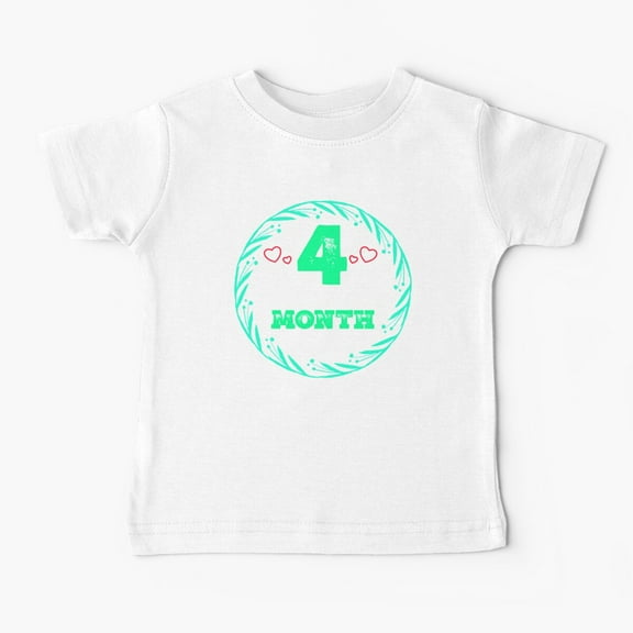 Bella Canvas 4 Month Age Short Sleeve Baby One-Pieces Baby T-Shirt