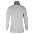 thumbnail image 5 of Jumpers for Men UK Knitted Sweaters Cowl Neck Autumn Winter Warm Pullover Sweater Sale Clearance Long Sleeve Knit Solid Turtle Neck Nordic Jumper with Pocket Size 8-18, 5 of 6