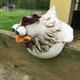 thumbnail image 5 of Cheers.US Funny Chicken Fence Decoration Statues, Chicken Farm Farm Art-Backyard Decoration, Resin Craft Hen Housewarming Gift, Silly Hen for Outdoor Garden Patio, 5 of 7