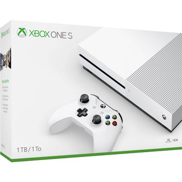 Microsoft Xbox One S 1TB Console, White, 234-01249