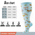 thumbnail image 2 of 4 Pairs Wide Calf Compression Socks For Women And Men,Plus Size Knee High Support Stockings For Circulation,Nurses,Travel,Running, 2 of 4