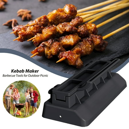 

Yanerim Kebab Mold for Skewers Hassle-Free Cleaning Kebab Maker Professional Style BBQ Maker Heavy-Duty Non-Stick Manual Kabob Mould for Home Chefs Outdoor BBQ