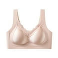thumbnail image 1 of Seamless Push-Up Bra for Women, Backless U-Shaped Design with Mesh and Polyurethane Splicing, Hollow-Out Detail, Soft Nylon Fabric, All-Season Everyday Wear, 1 of 5