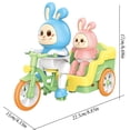thumbnail image 3 of B Electric Bunny Tricycle For Kids Powered Ride On Toy With Realistic Bunny Design Outdoor Adventure Toy For Toddlers 16 Inch Long, 3 of 3